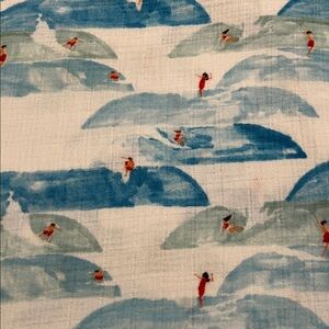 Little unicorn surfer muslin swaddle
